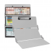 WhiteCoat Clipboard® Trifold - White Food Industry Edition